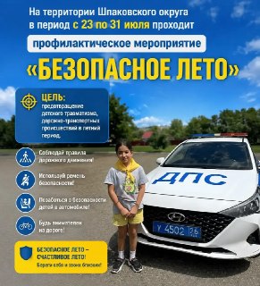 Стартует акция «Безопасное лето» для защиты детей на дорогах